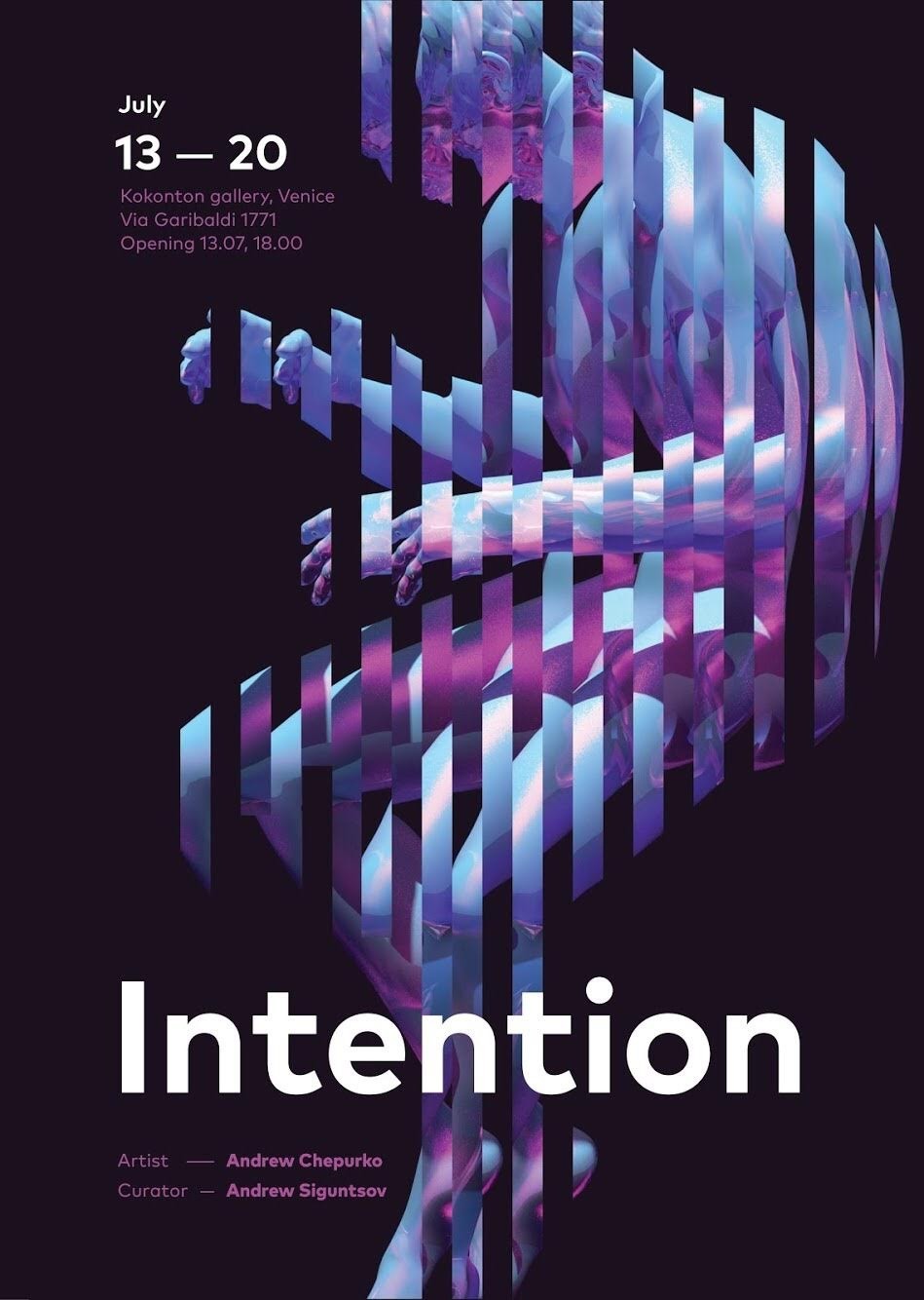 Original Intention poster: Andrii Chepurko, curated by Andrii Siguntsov