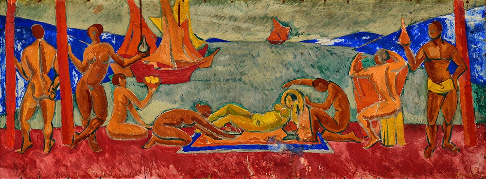 Amshey Nurenberg, Bathers, 1918. Vadym Morokhovskyi Collection