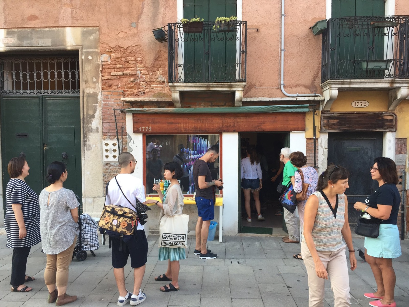 Outside Kokonton Gallery in Venice