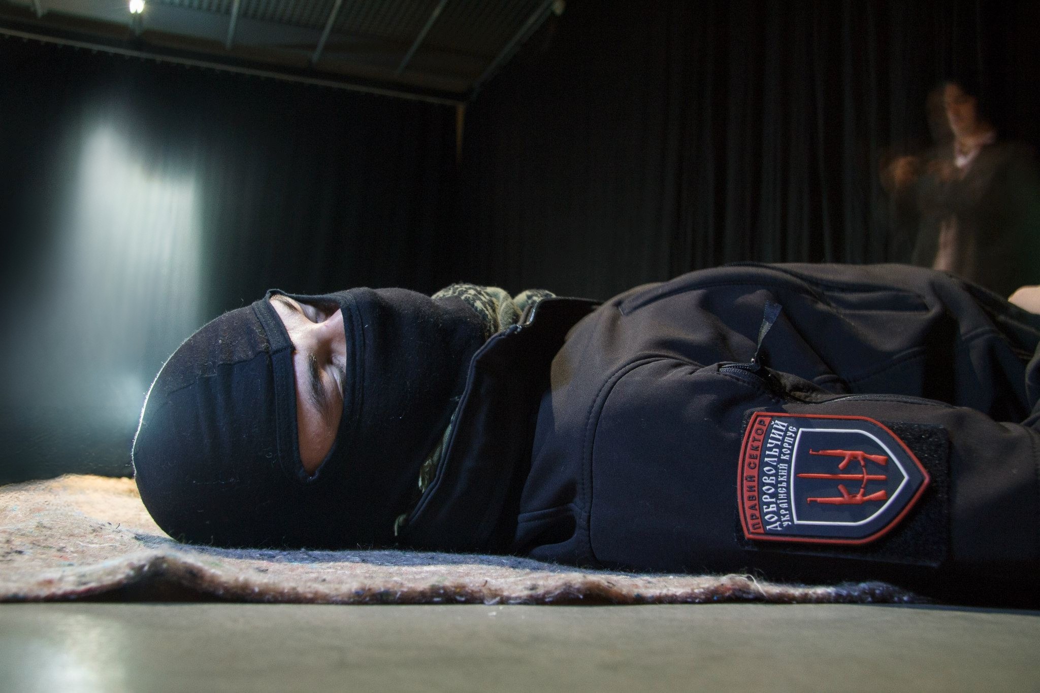 Performance participant. G13, Kyiv, 2015.