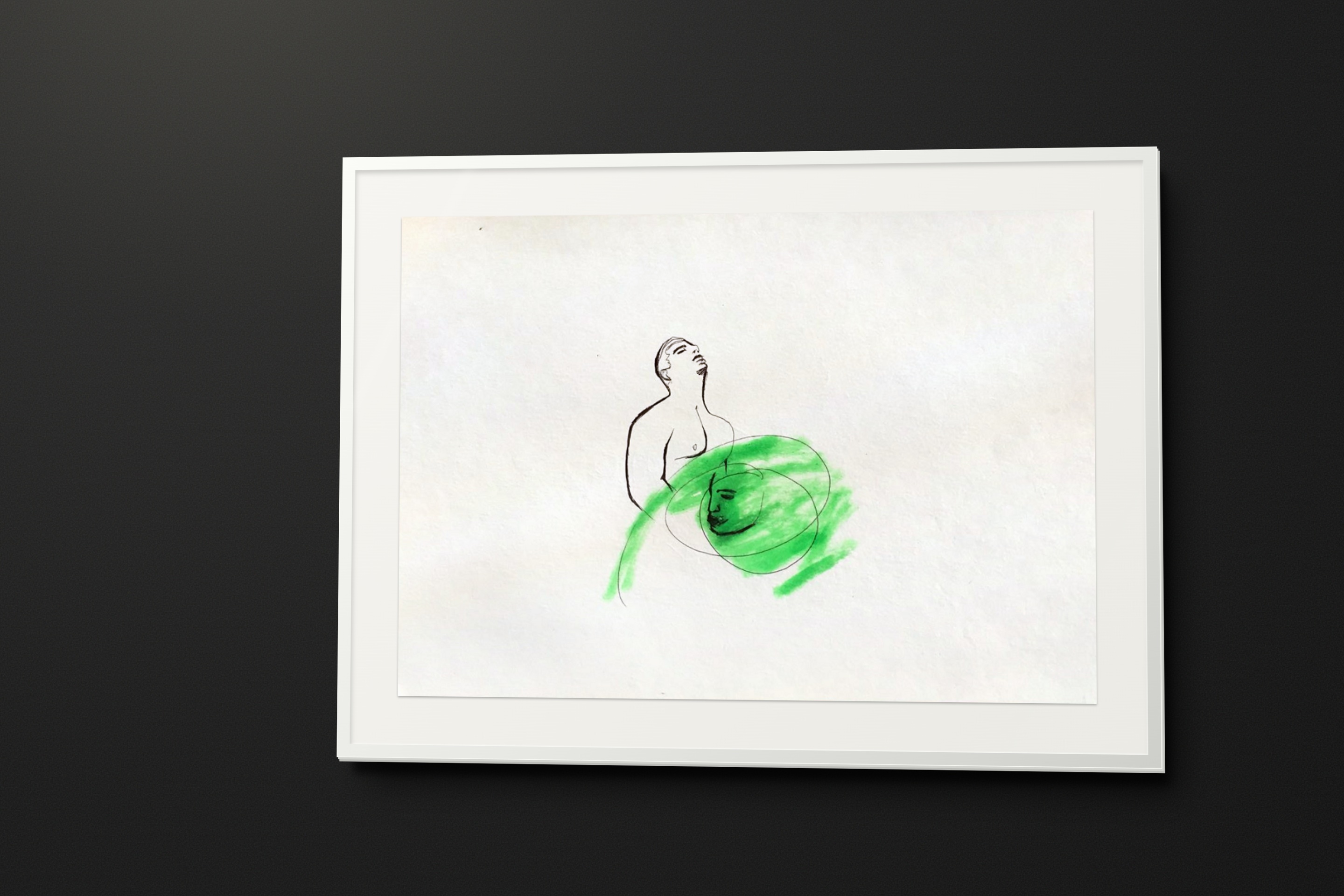 Drawings by Andrii Siguntsov in white frames (7/10)