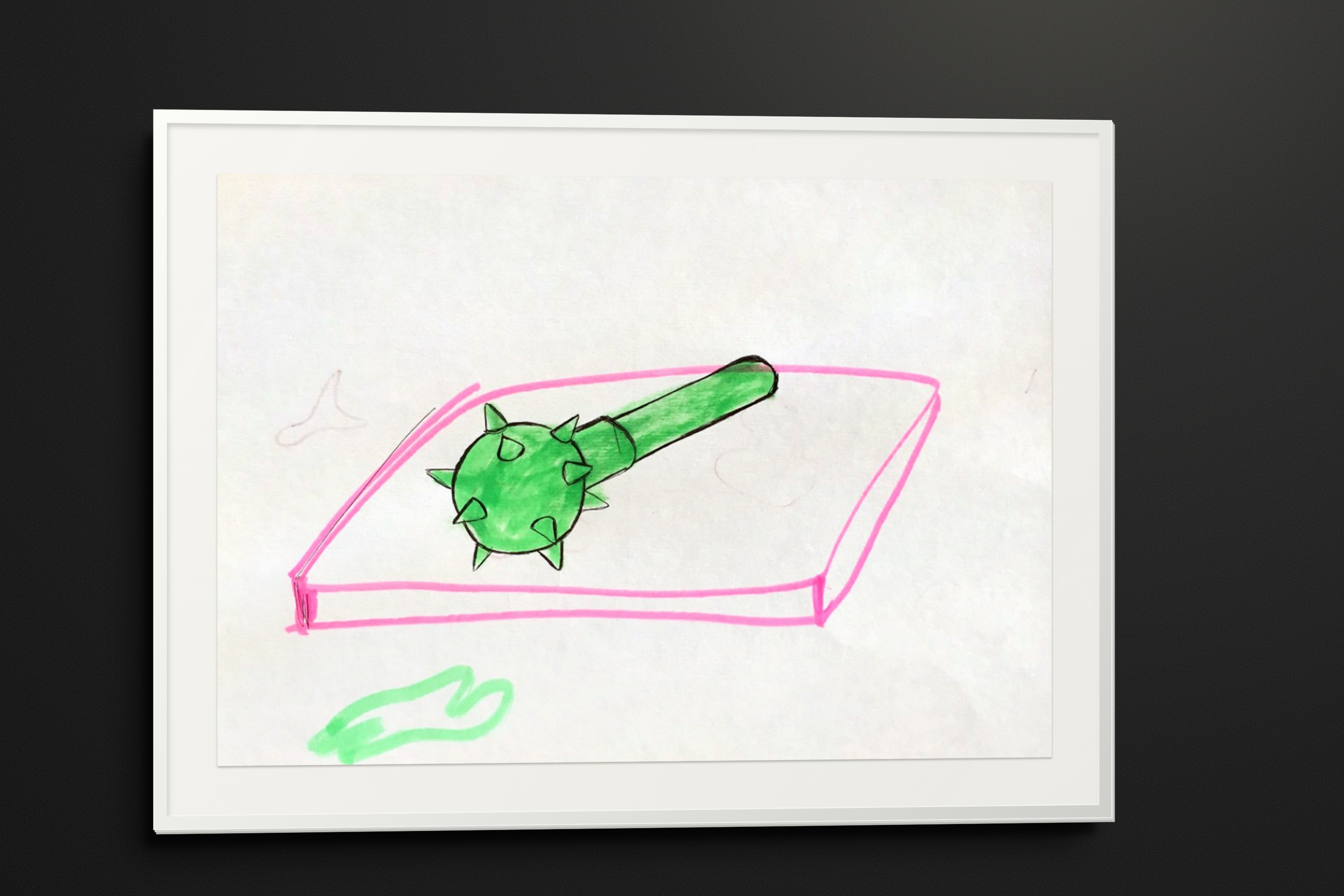 Drawings by Andrii Siguntsov in white frames (8/10)