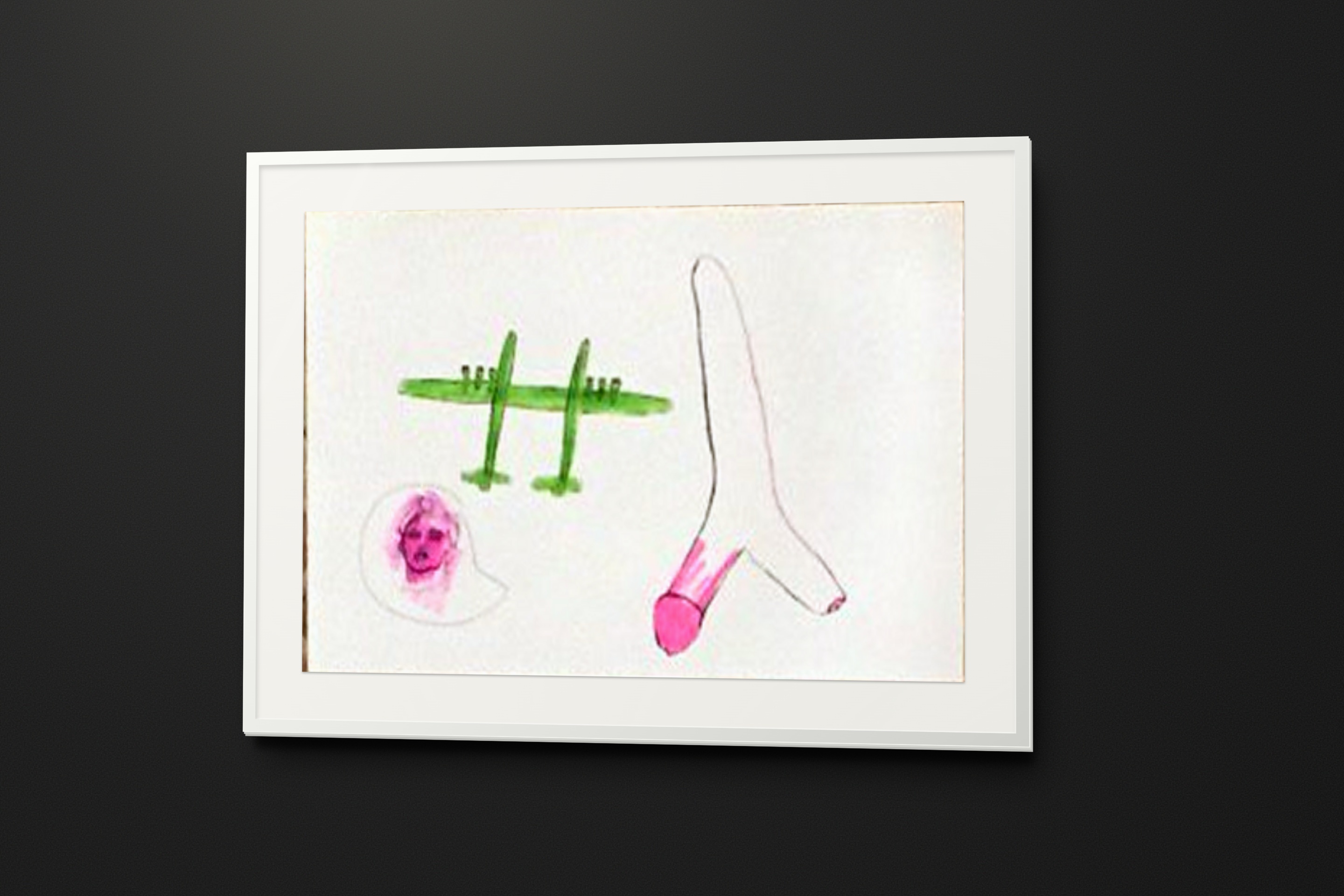 Drawings by Andrii Siguntsov in white frames (2/10)