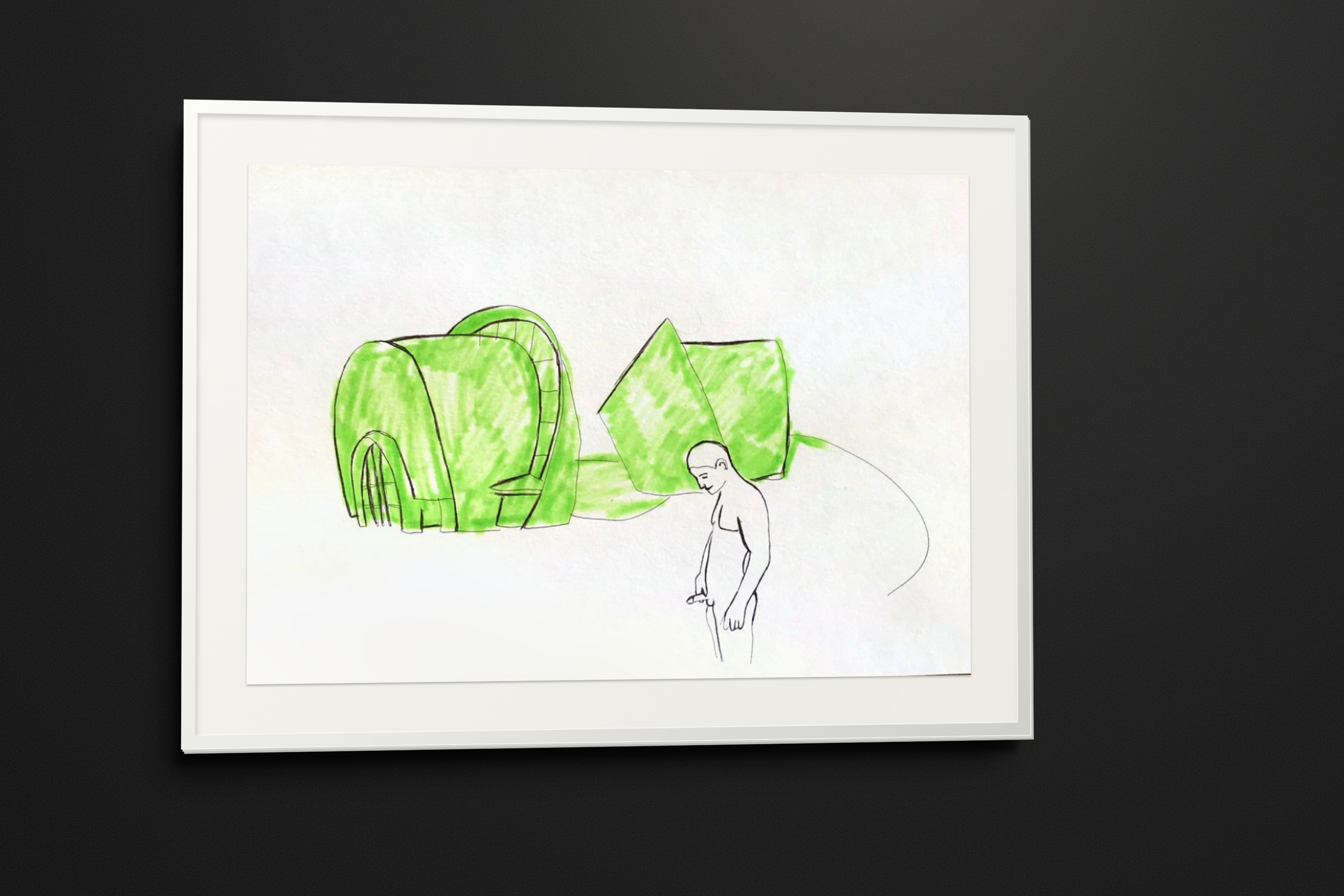Drawings by Andrii Siguntsov in white frames (10/10)