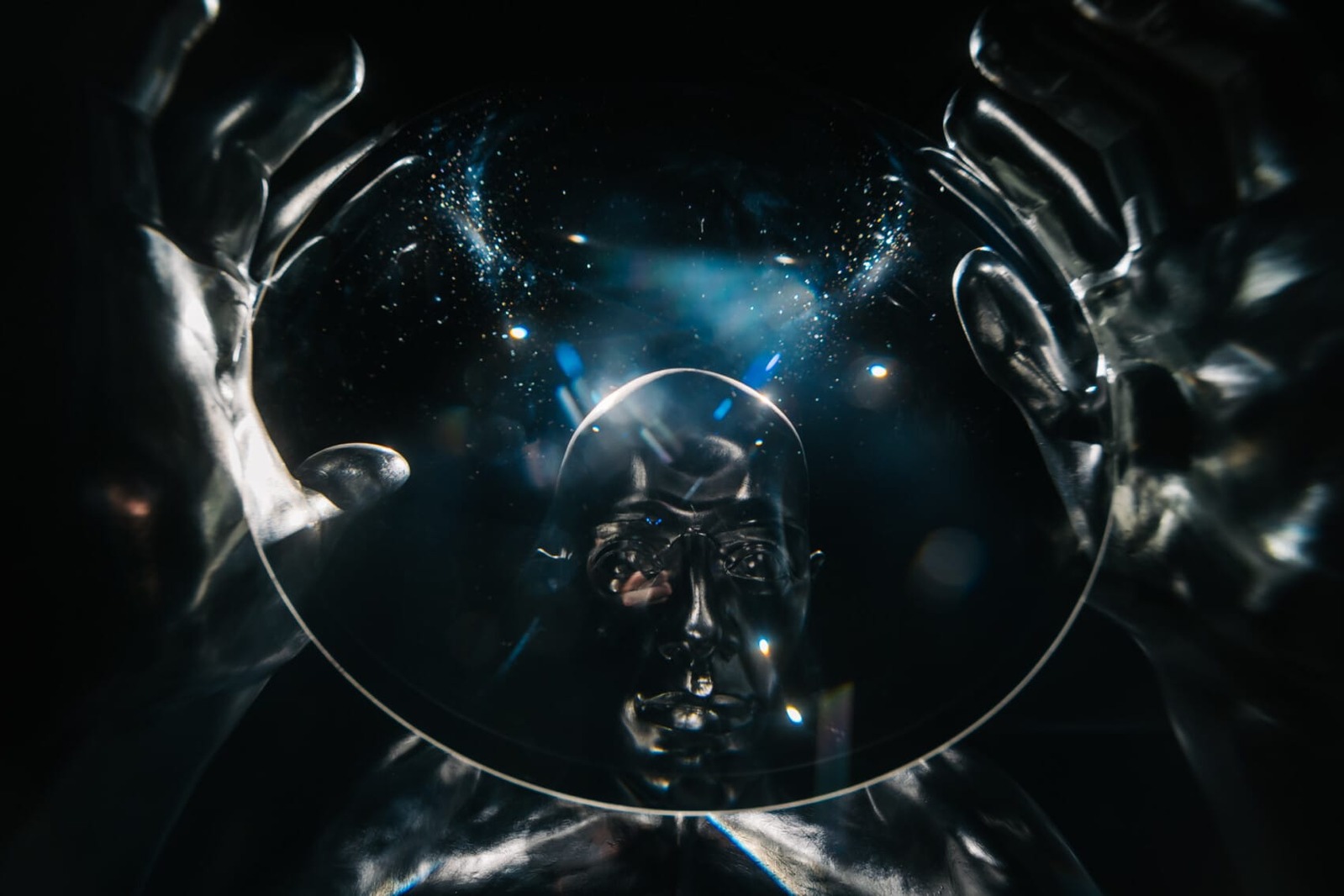 Viktor Sydorenko. Optical detail of the sculpture, Zero Year. The Idea of Light. M17