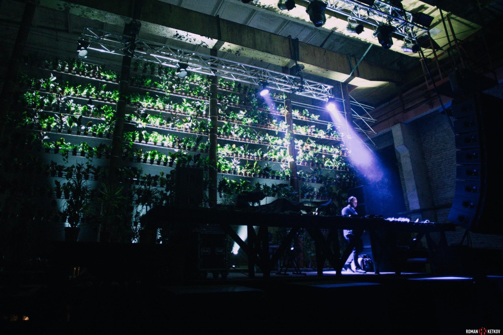 The Angar stage inside the factory · Roman Ketkov / The Independent