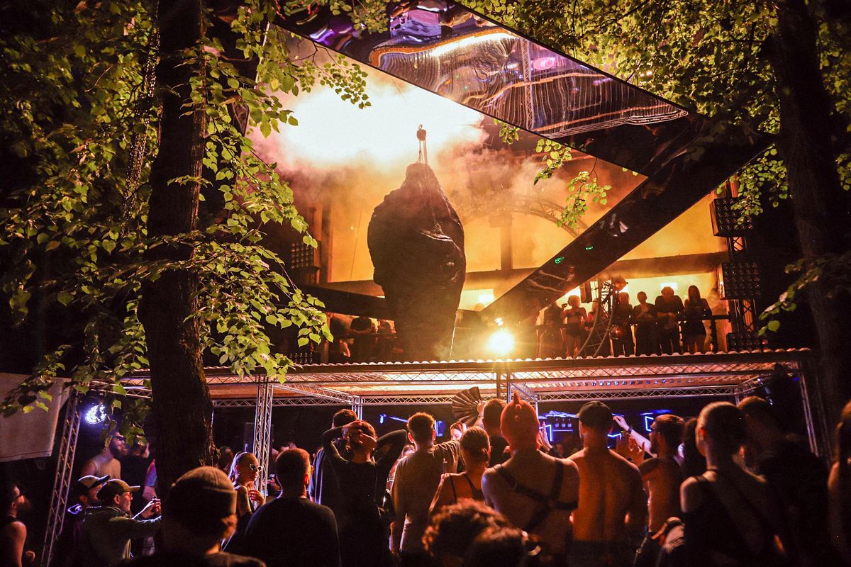 Outdoor stage environment — Laboratorium Spring 2025 · Photo: Laboratorium / TyKyiv