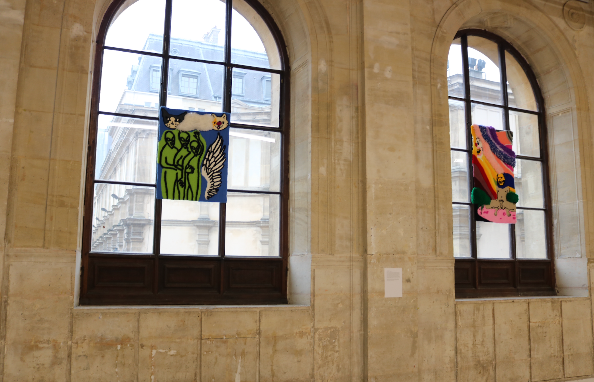 Exhibition view — I Don’t Care Anymore at right